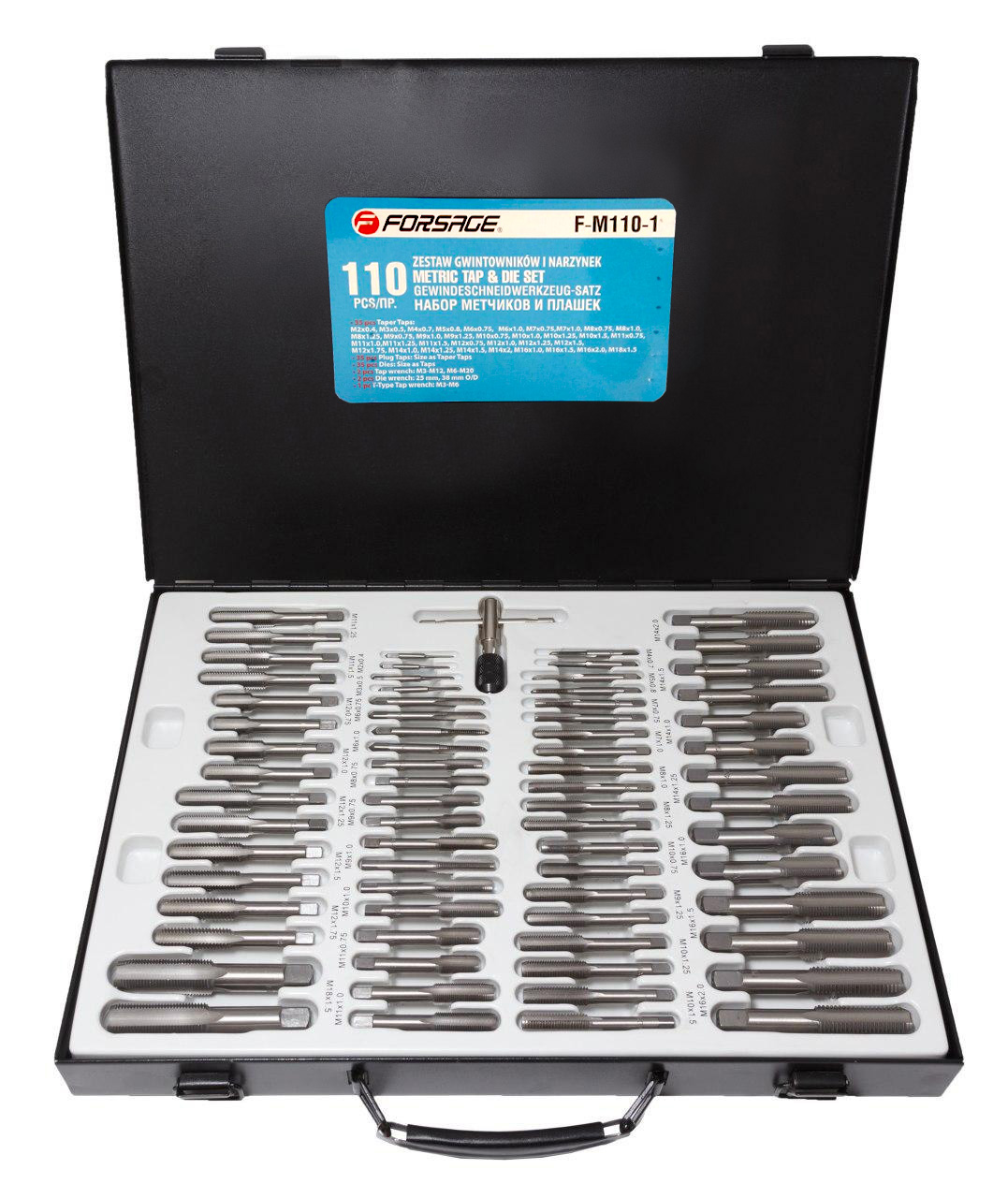 Kufřík se sadou závitníků