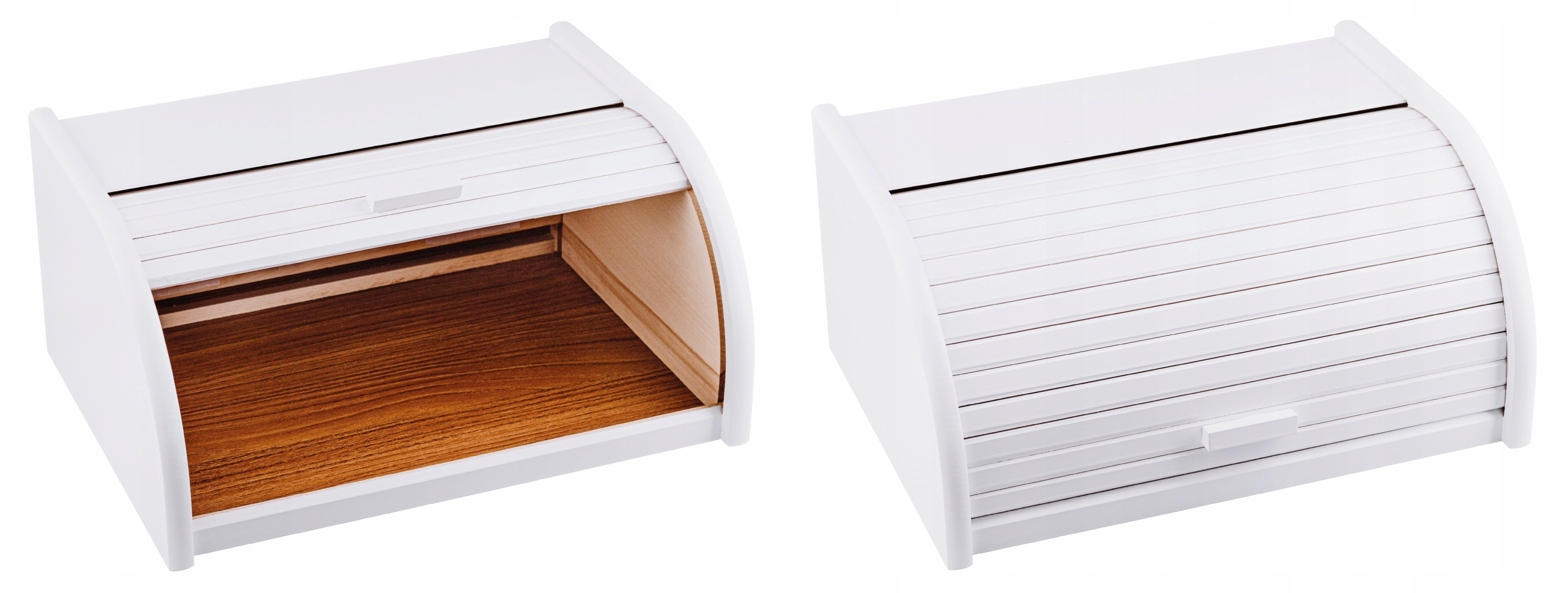 Chlebak Pojemnik Chleb Pieczywo Drewniany Biały