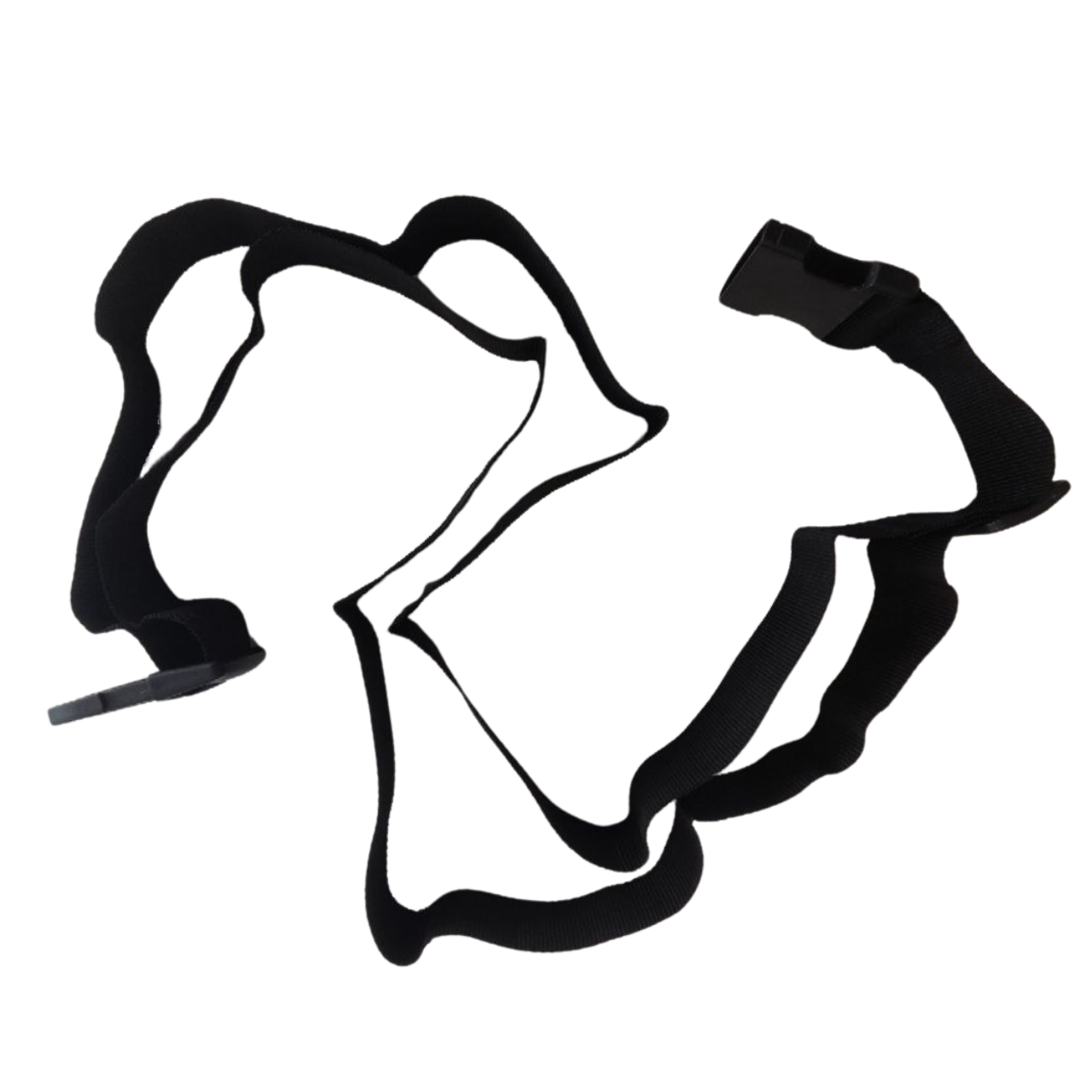 PAS DO WALIZKI ZABEZPIECZAJĄCY SPINAJĄCY BAGAŻ PODRÓŻNY POJEDYNCZY CZARNY