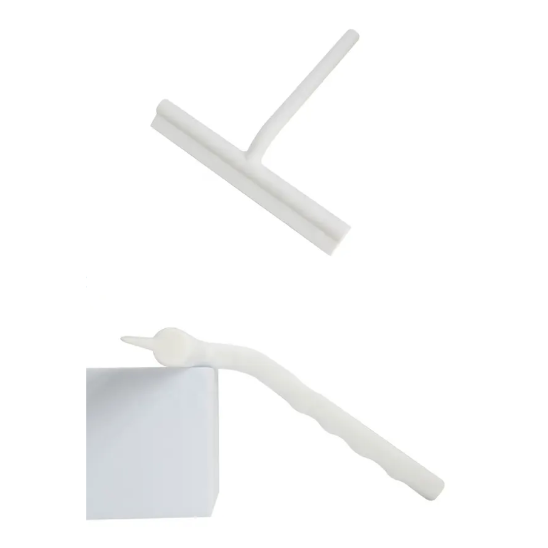 DELVANT SQUE ŚCIĄGACZKA DO WODY Z UCHWYTEM BIAŁA