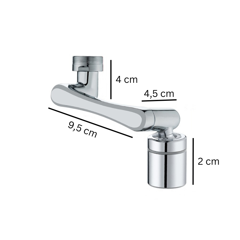 PERLATOR AERATOR PRZEDŁUŻKA DO KRANU BATERII 1080° CHROME