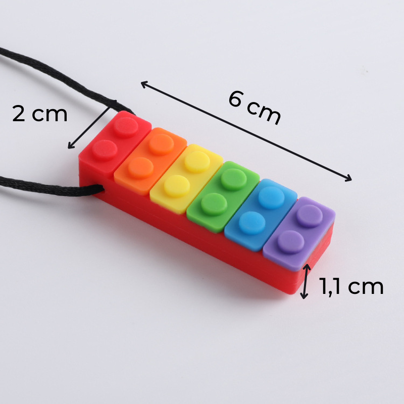 GRYZAK LOGOPEDYCZNY TERAPEUTYCZNY WIELOKOLOROWY ŻÓŁTY TYŁ