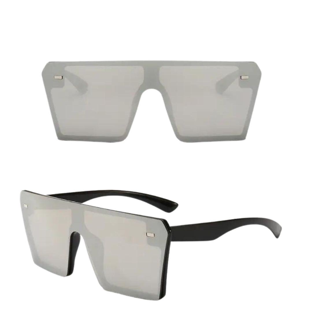 OKULARY PRZECIWSŁONECZNE SQUARE SREBRNE