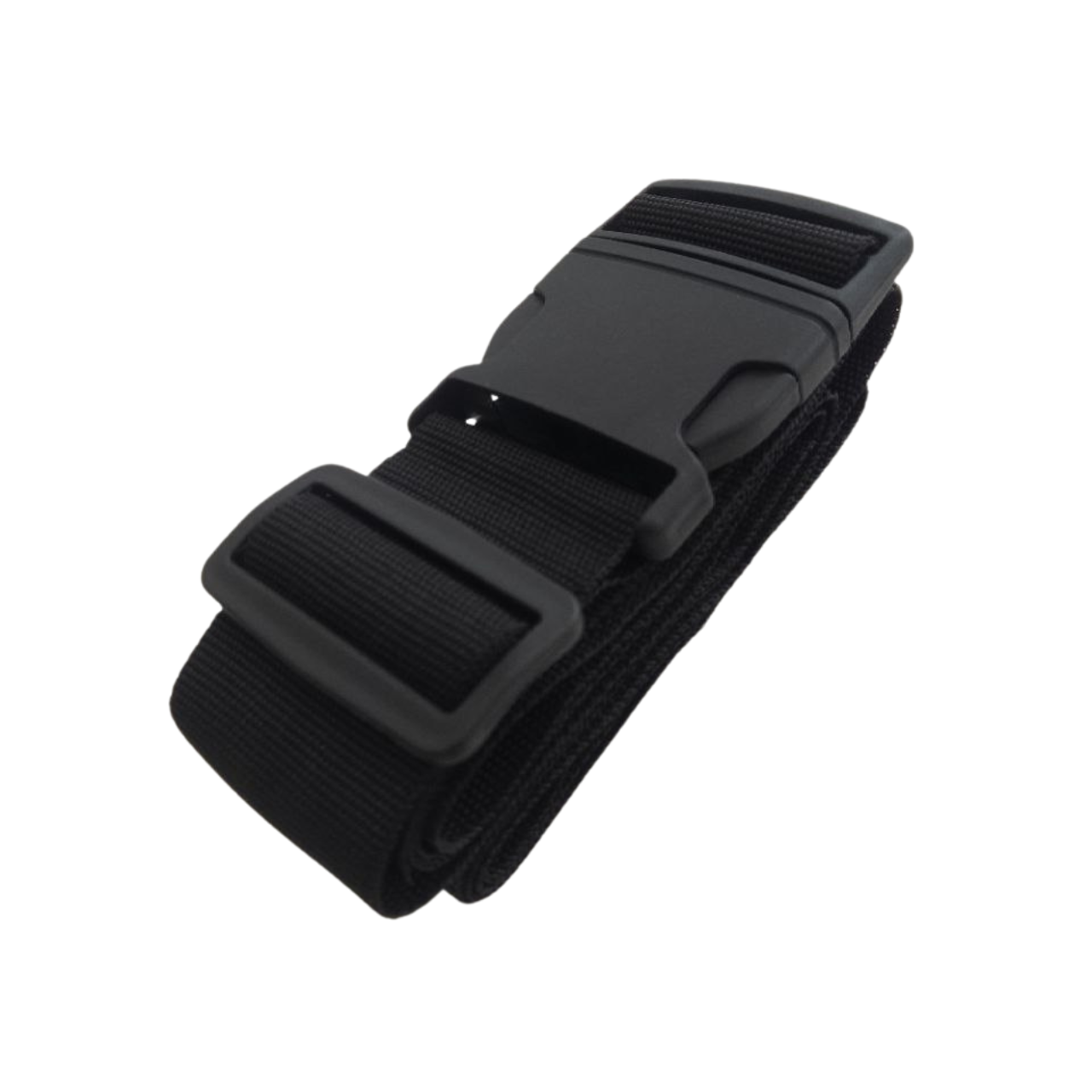 PAS DO WALIZKI ZABEZPIECZAJĄCY SPINAJĄCY BAGAŻ PODRÓŻNY POJEDYNCZY CZARNY