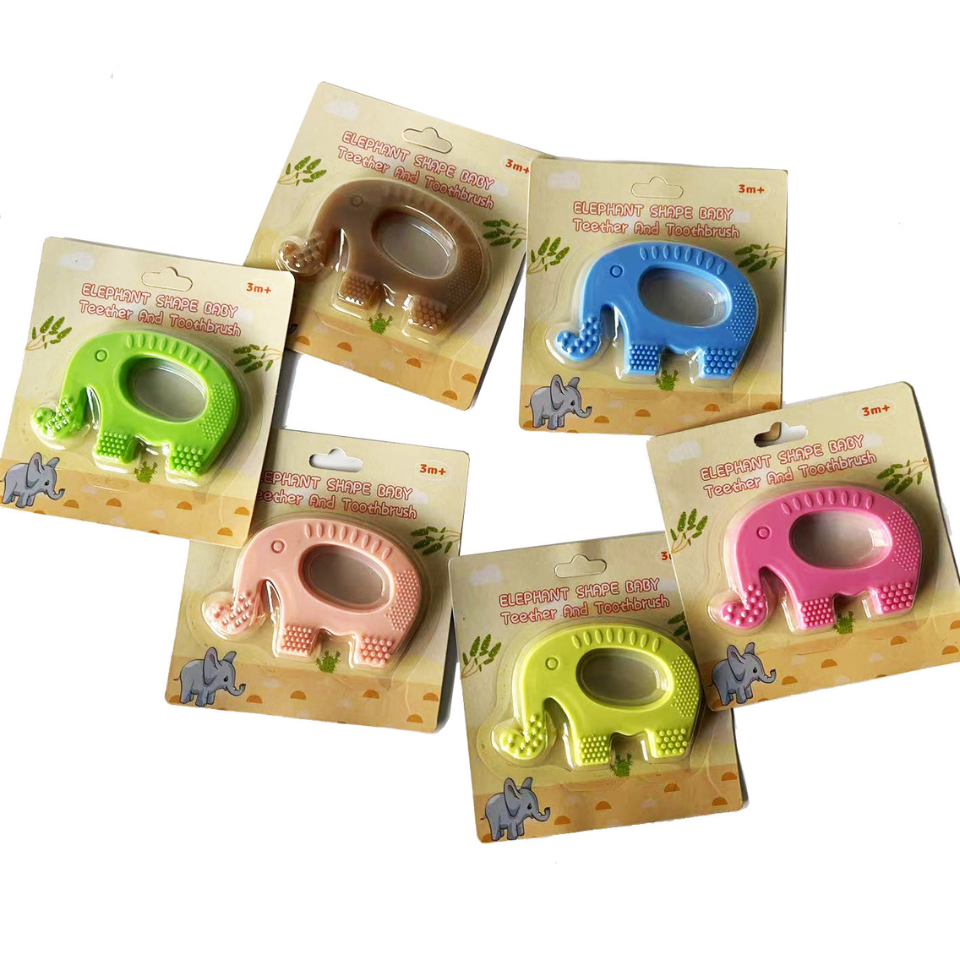 GRYZAK LOGOPEDYCZNY TERAPEUTYCZNY SŁONIK RÓŻOWY