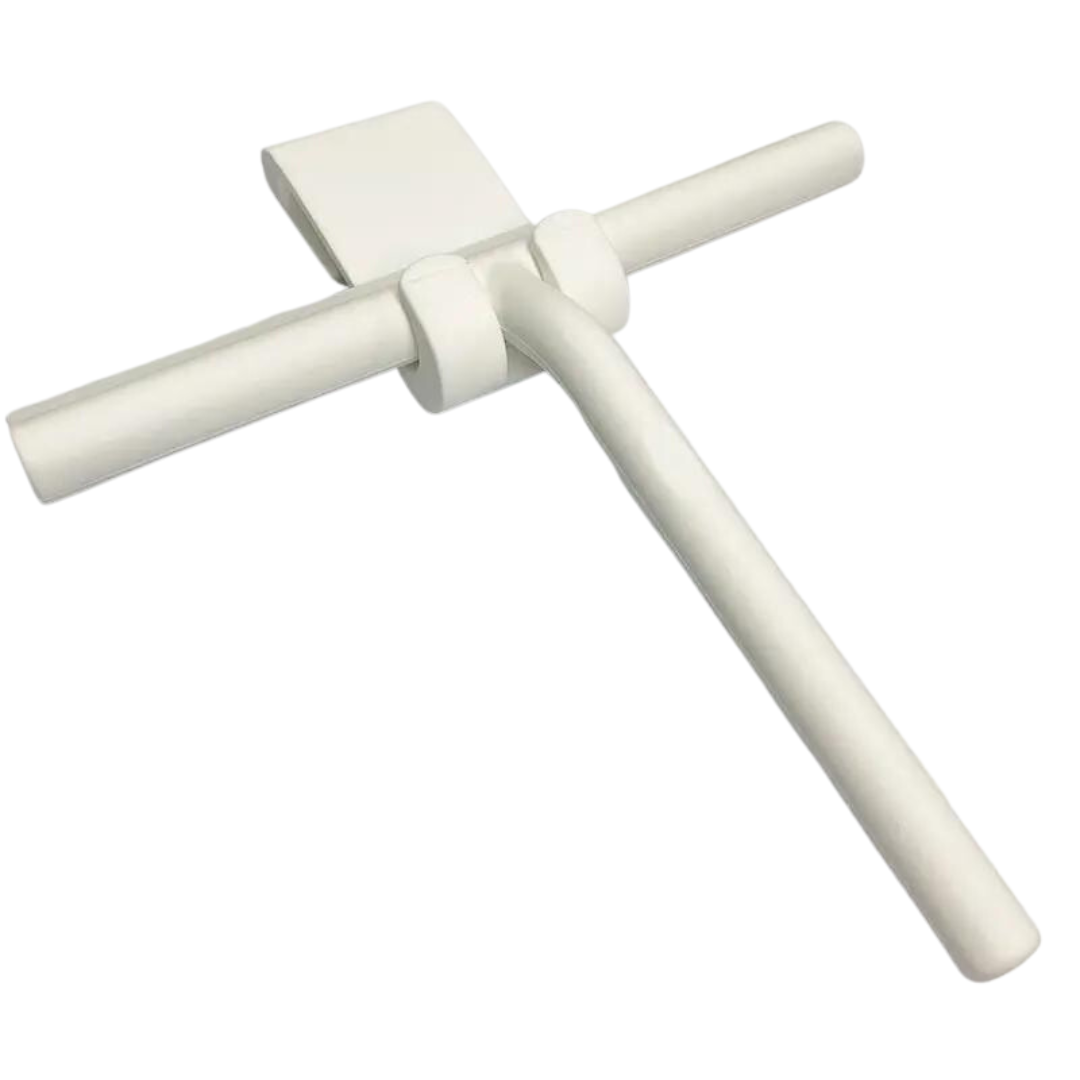 DELVANT SQUE ŚCIĄGACZKA DO WODY Z UCHWYTEM BIAŁA