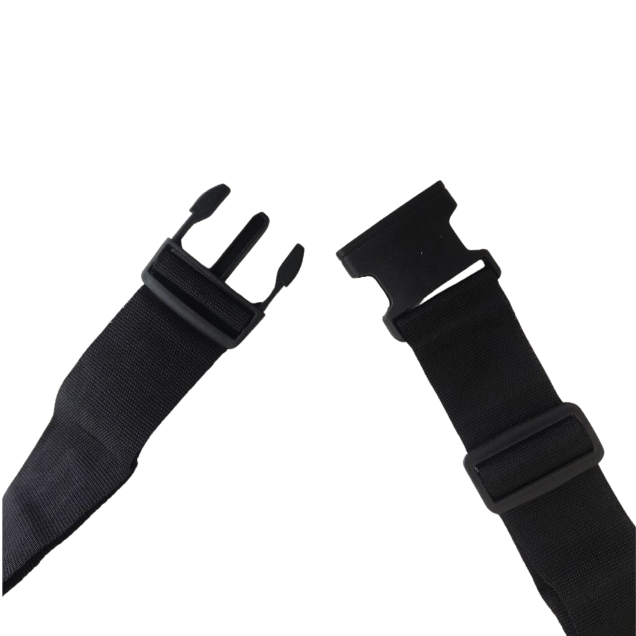 PAS DO WALIZKI ZABEZPIECZAJĄCY SPINAJĄCY BAGAŻ PODRÓŻNY POJEDYNCZY CZARNY