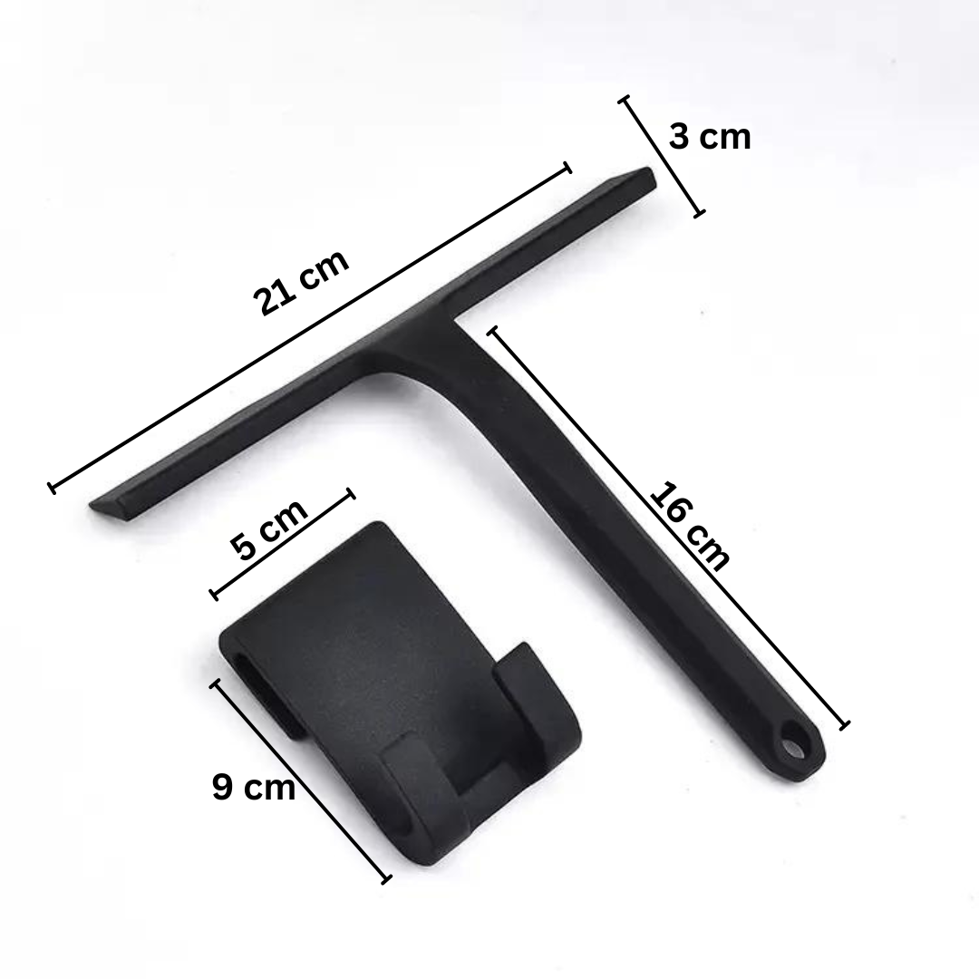 DELVANT SQUE ŚCIĄGACZKA DO WODY Z UCHWYTEM BIAŁA