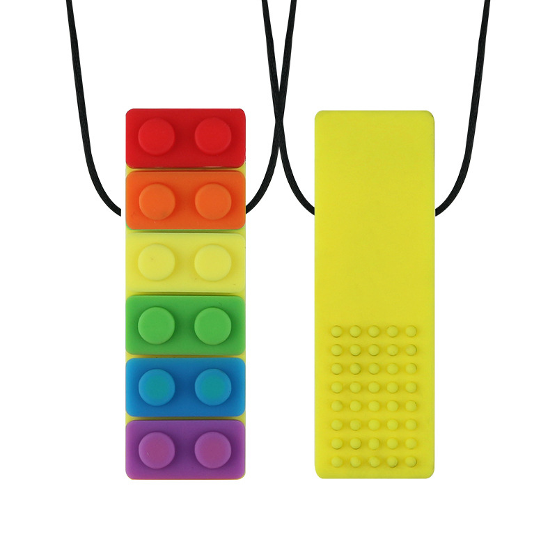 GRYZAK LOGOPEDYCZNY TERAPEUTYCZNY WIELOKOLOROWY ŻÓŁTY TYŁ