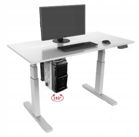 Uchwyt na komputer PC stacjonarny pod biurko blat SPB-101B (czarny)