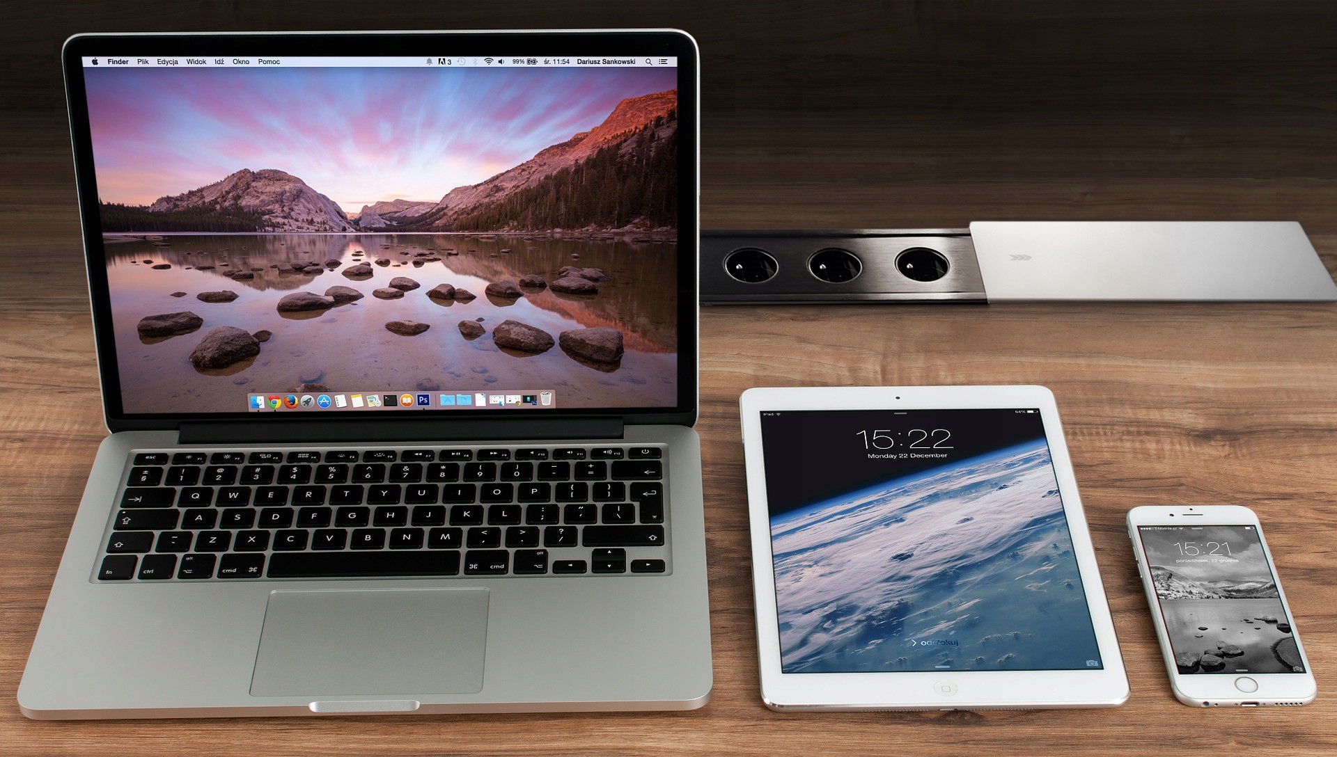 Gniazdo blatowe do biurka wpuszczane rozsuwany mediaport 230v SPS-S33S