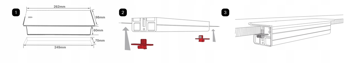 Gniazdo blatowe do biurka chowane rozsuwany mediaport USB SPS-S24S