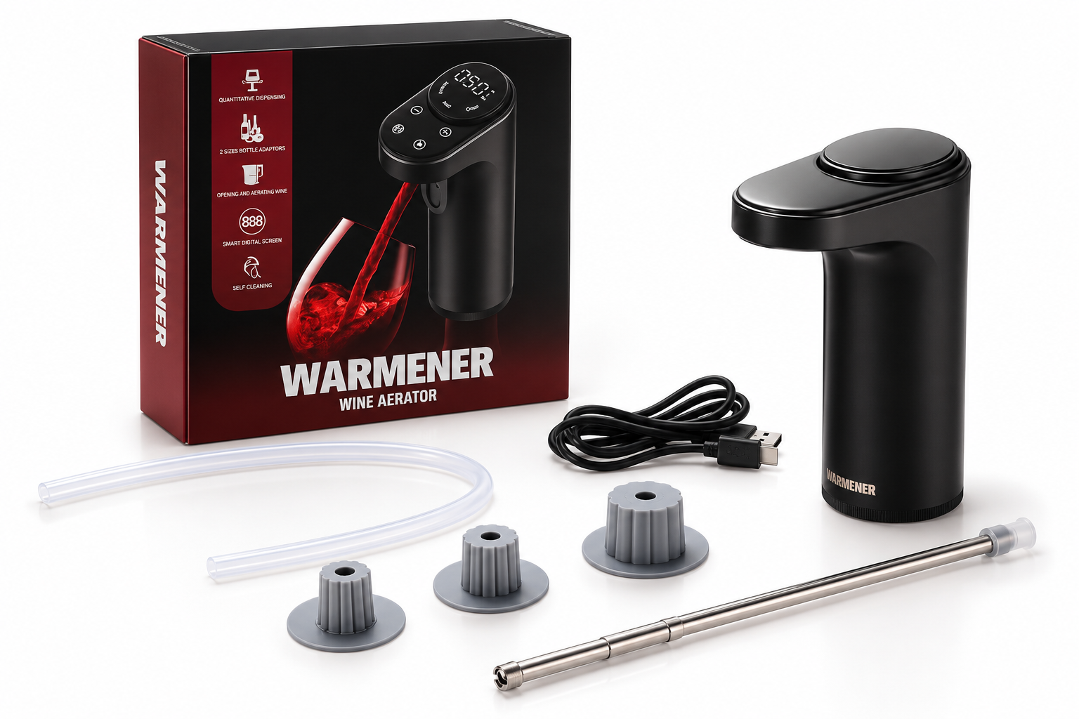 Warmener — dyspenser z funkcją aeratora do użytku domowego