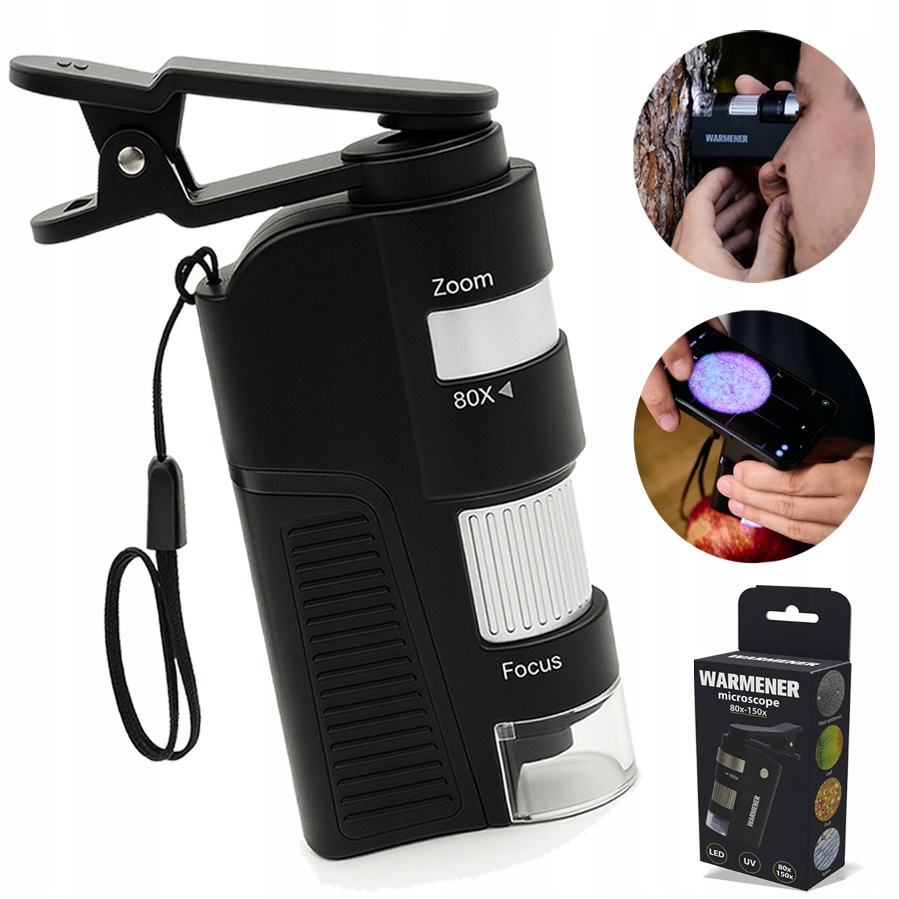 Obserwacje mikroskopowe banknotu i minerałów w świetle UV