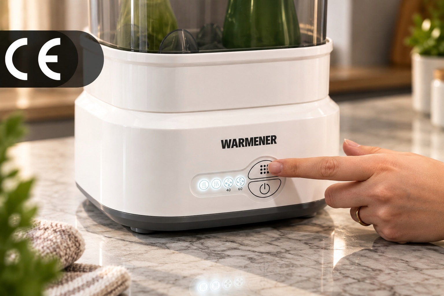 Warmener PureSteam Pro — elektryczny sterylizator z suszeniem