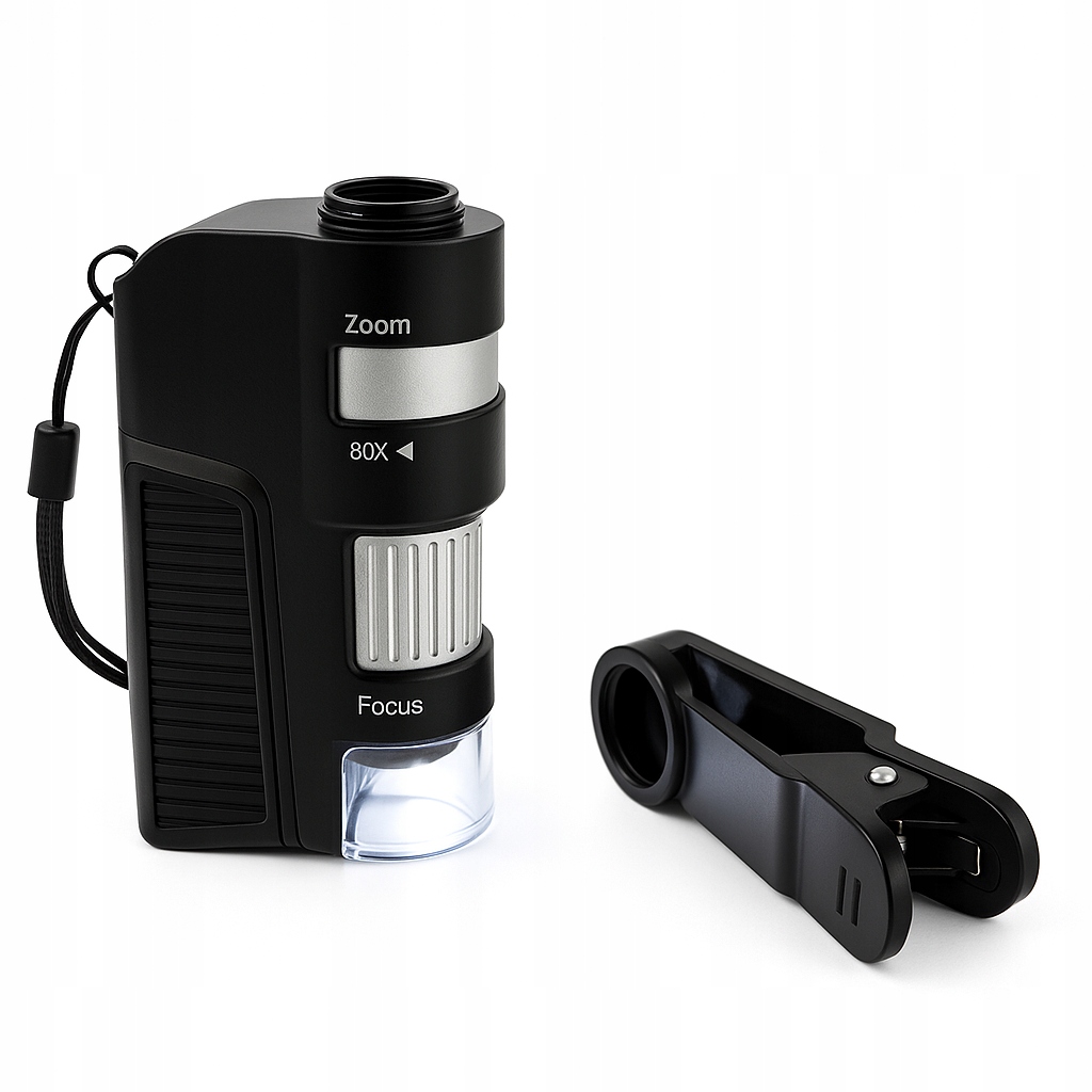 Mikroskop Warmener zasilany bateriami AAA