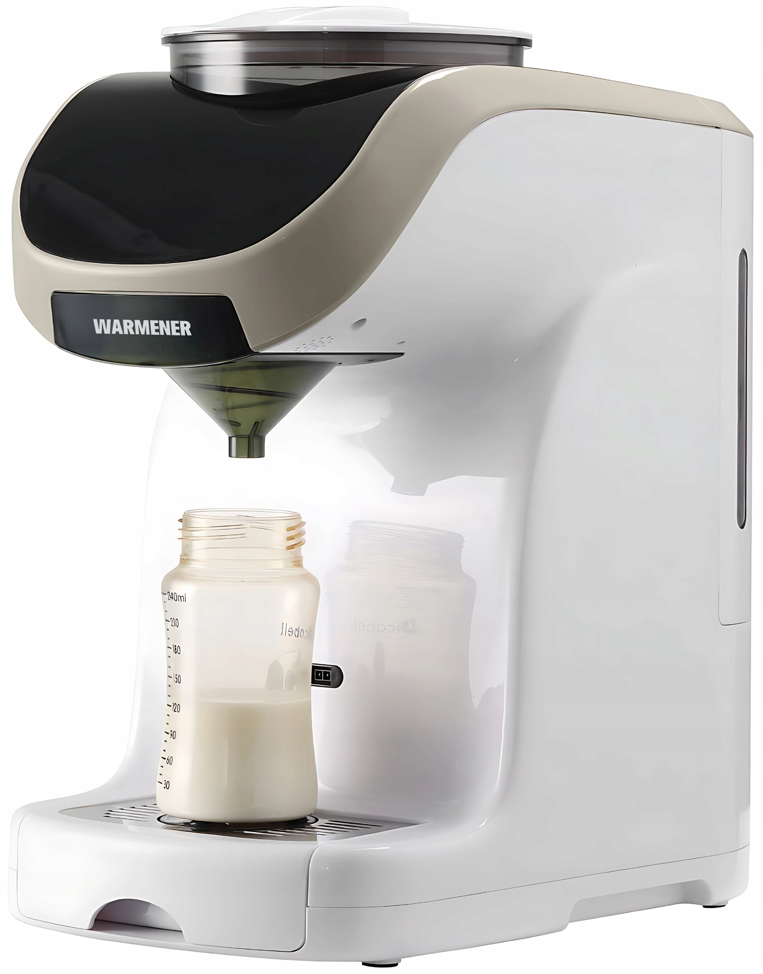 Front ekspresu Warmener™ – kompaktowa obudowa z podświetleniem butelki