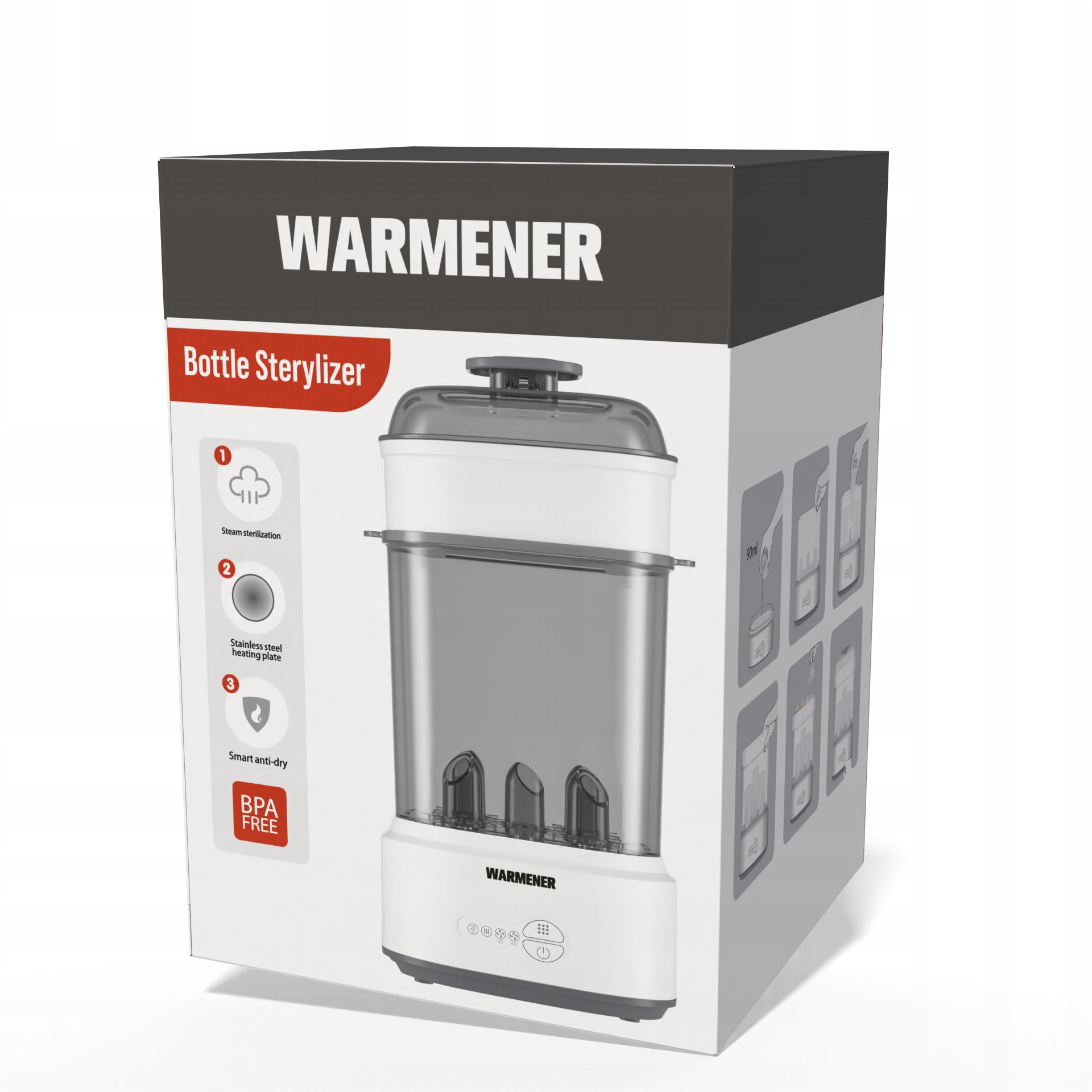 Kompletny zestaw Warmener™ – sterylizator, koszyki, szczypce i instrukcja
