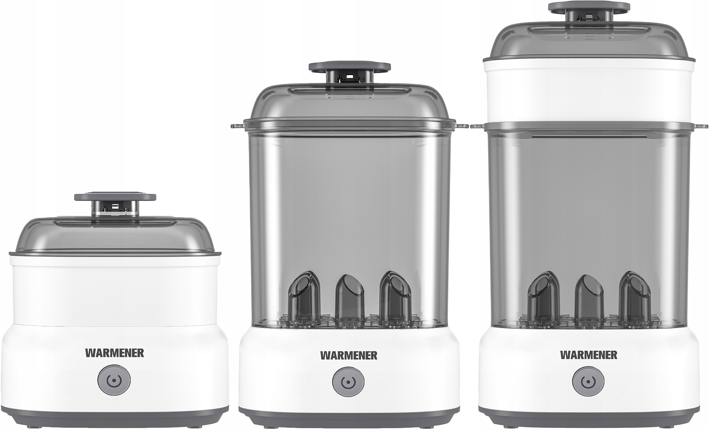 Sterylizator Warmener™ – komplet: pojemnik na butelki, akcesoria i szczypce, parowa sterylizacja