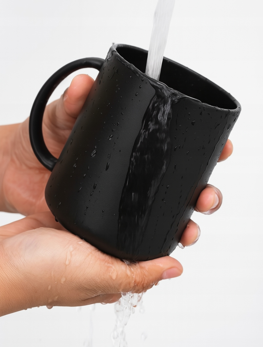 Mycie kubka Warmener™ pod kranem – wodoodporność IPX6 ułatwia czyszczenie