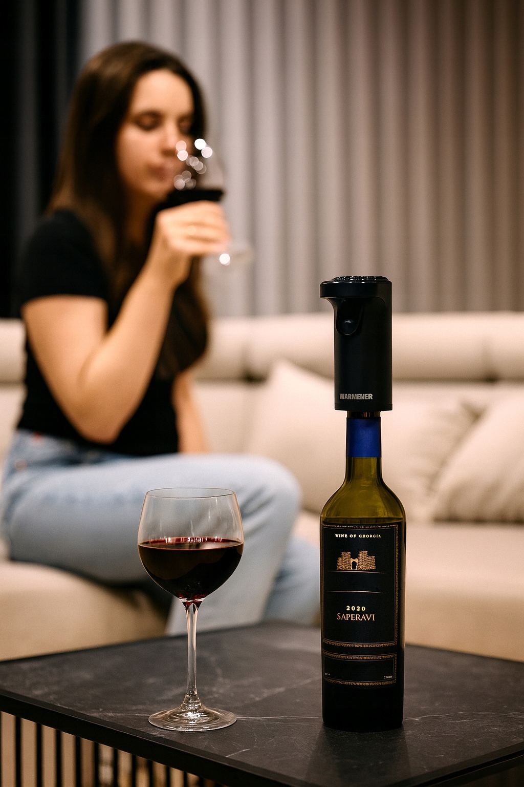 Zliczanie objętości w trybie AMT na ekranie dyspensera Warmener™