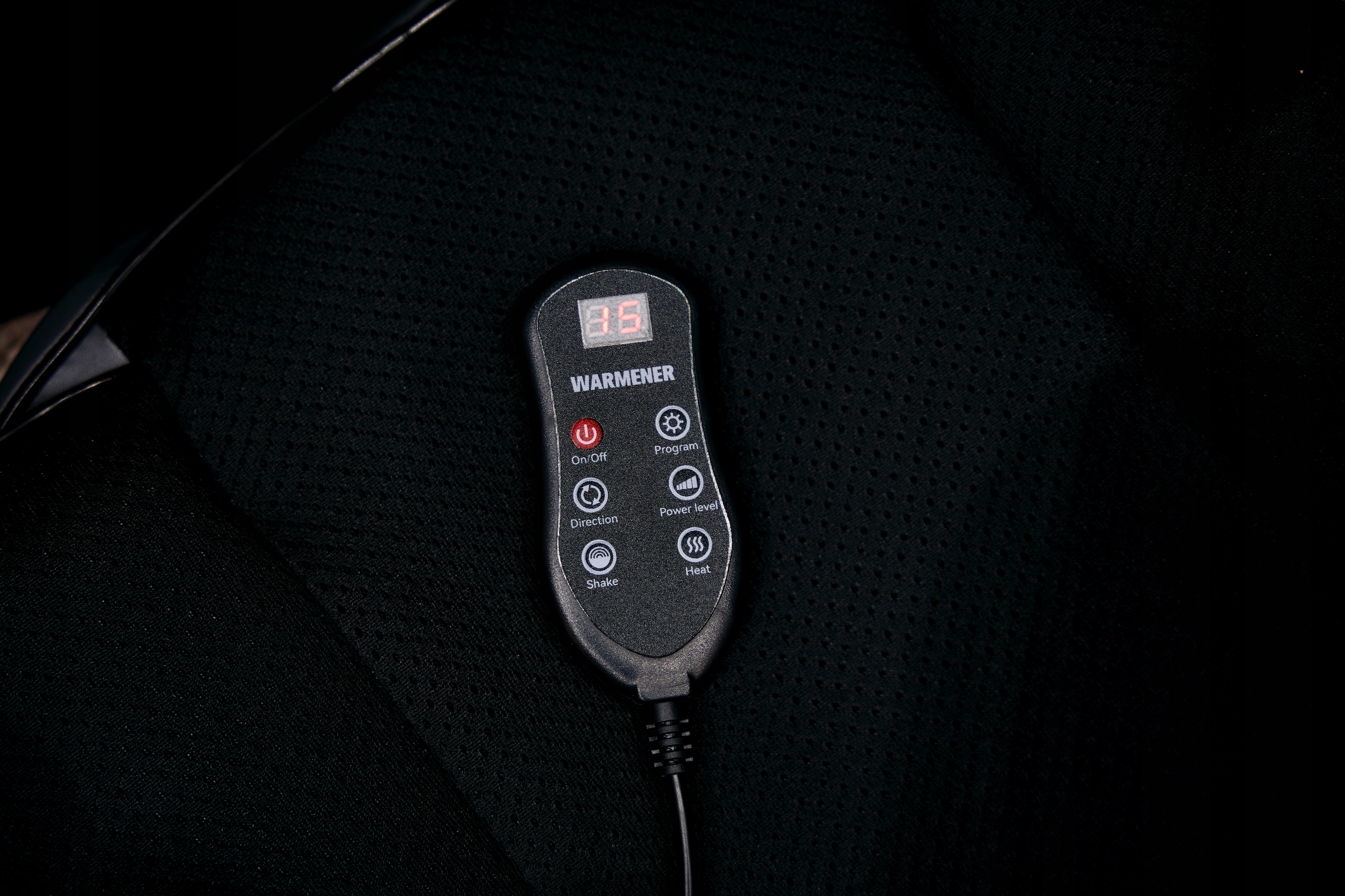 Zbliżenie na pilot sterujący do maty HeatMat Pro Warmener™