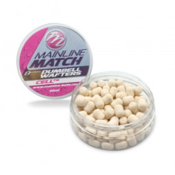 Mainline Match Dumbell Wafters – White Cell 8mm
