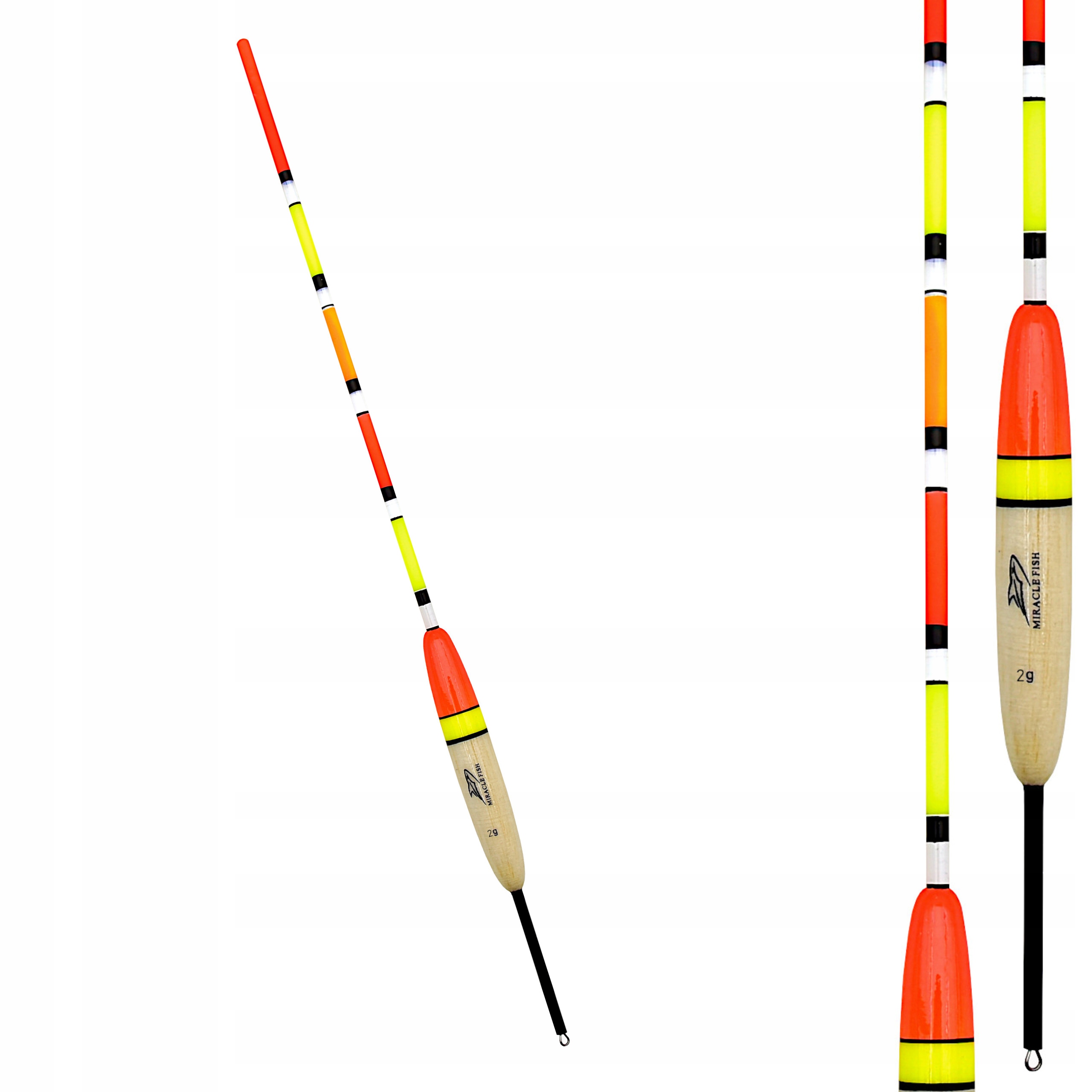 Spławik Przelotowy Miracle Fish wyporność 2 g wysokość 27,5 cm