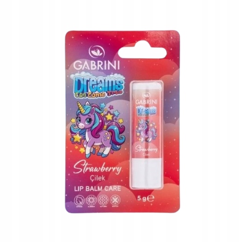 Gabrini nawilżający balsam do ust dla dzieci Dreams Can Come True Truskawka