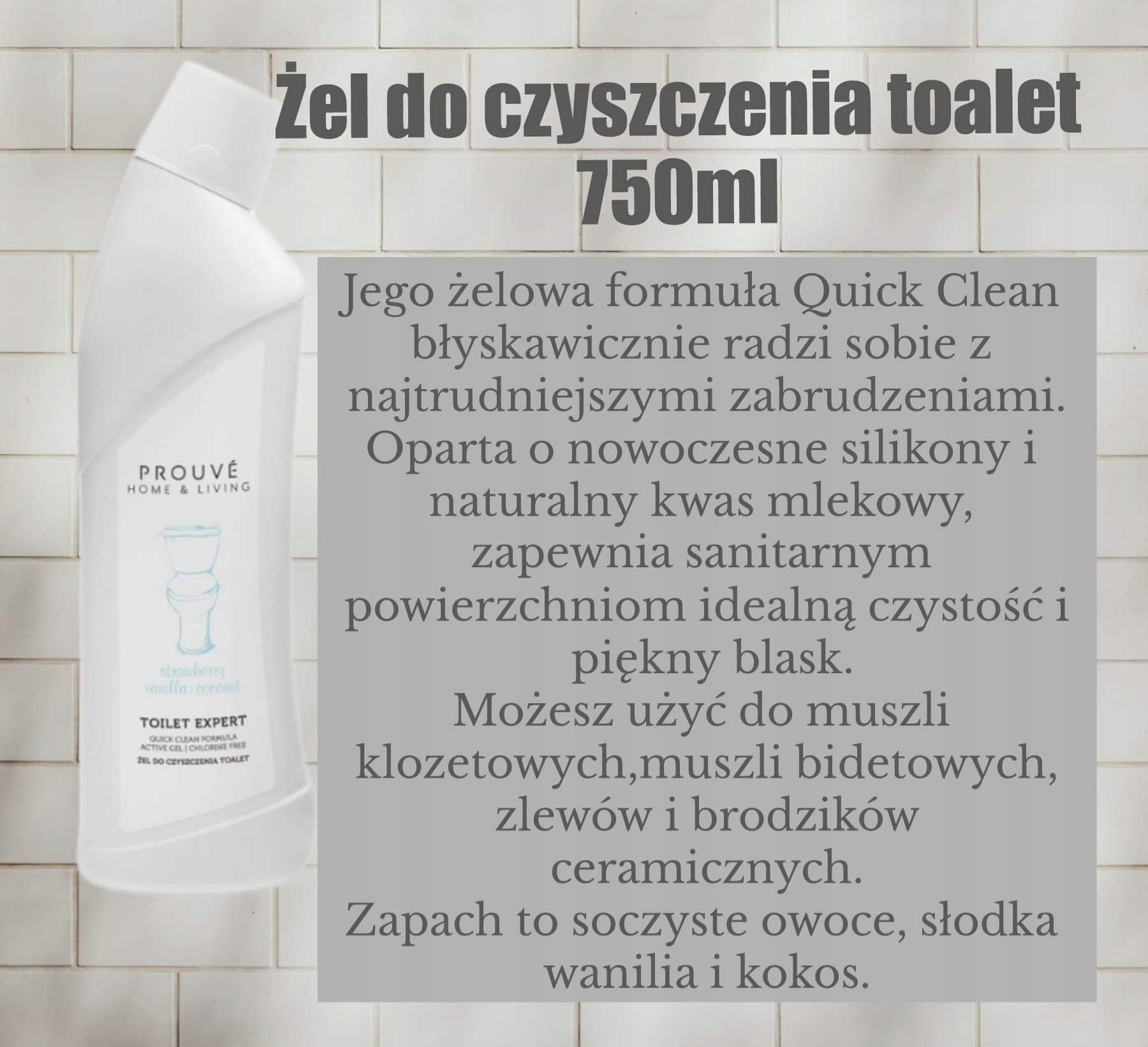 Prouve żel do czyszczenia toalet piękny zapach