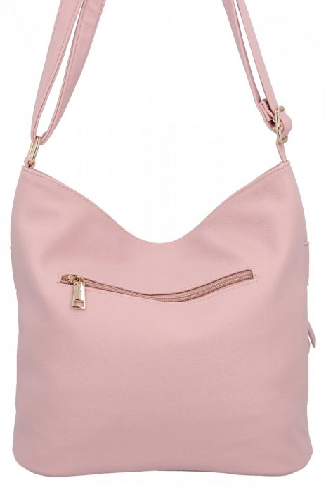 Herisson - torebka worek kieszonka na zamek pudrowy róż 1052L2092