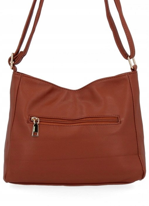 Herisson - torebka worek zamek przeszycia brązowy 1052L2089