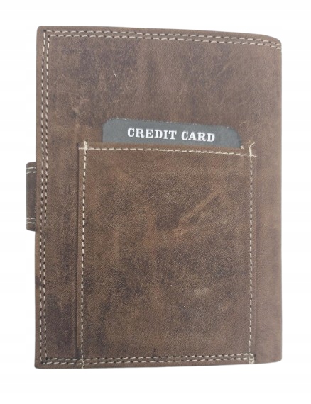 Elegancki portfel męski skóra naturalna N4L-CHM-NL BOX-9134 Cognac
