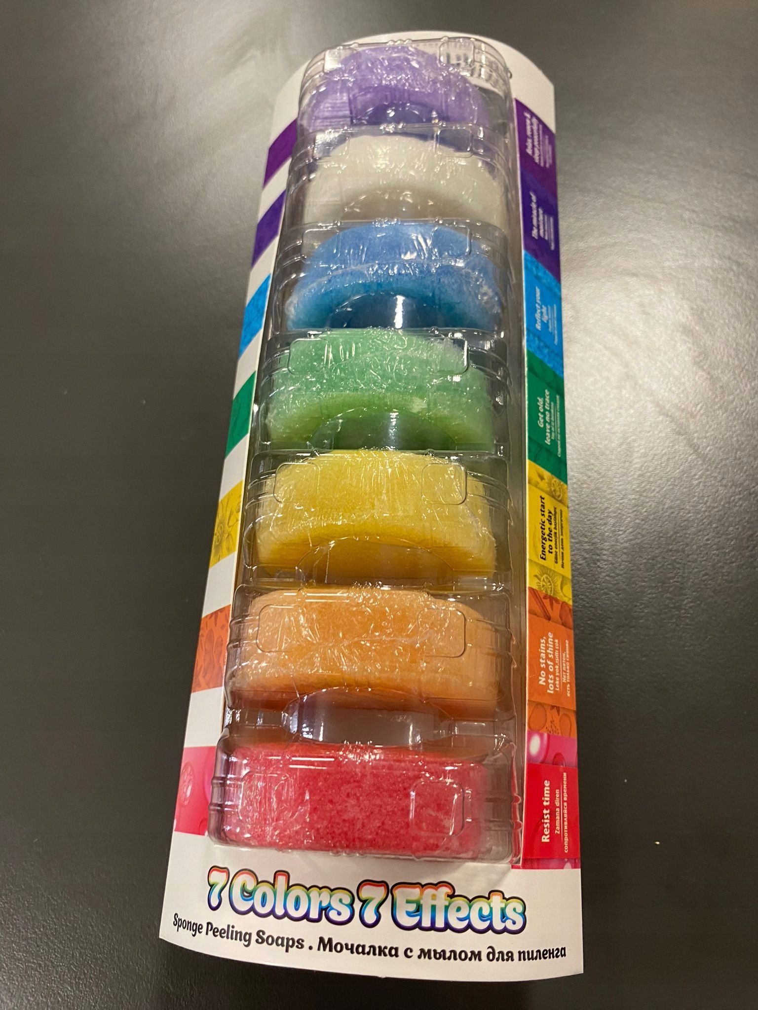 Hürrem Sultan - zestaw mydełek z gąbką 7 Kolorów 7 Efektów