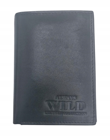 Always Wild - portfel męski skóra naturalna N4-P-SCR/7834 ciemny brązowy