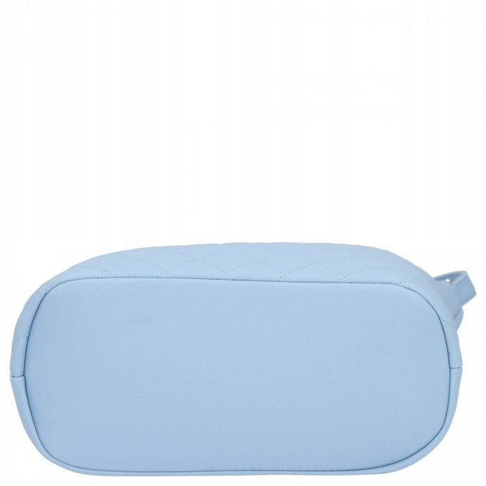 Herisson torebka worek zamek skóra ekologiczna pikowana błękitny 1052L2091