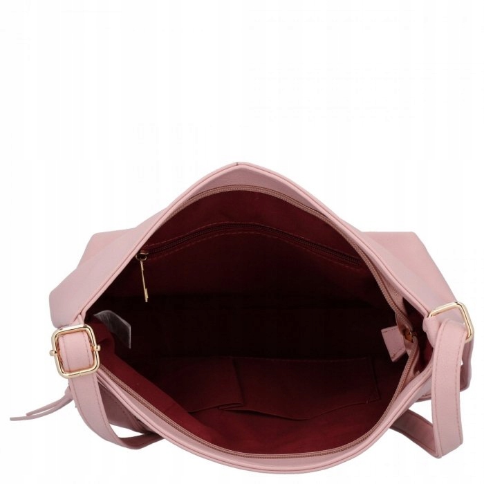 Herisson - torebka worek zamek skóra ekologiczna różowy 1052L2080