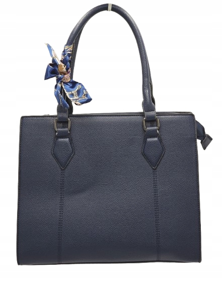 Erick Style - torebka shopper skóra ekologiczna granatowy D3659