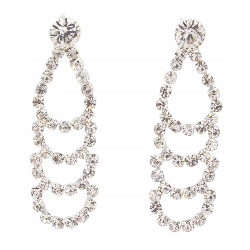 Eleganckie kolczyki z cyrkoniami ślub