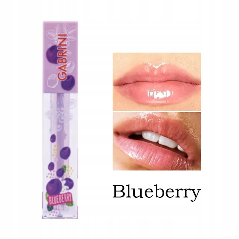 Gabrini - nawilżający owocowy błyszczyk do ust Blueberry Jagoda 4ml