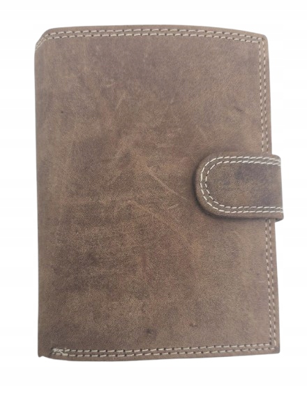 Elegancki portfel męski skóra naturalna N4L-CHM-NL BOX-9134 Cognac