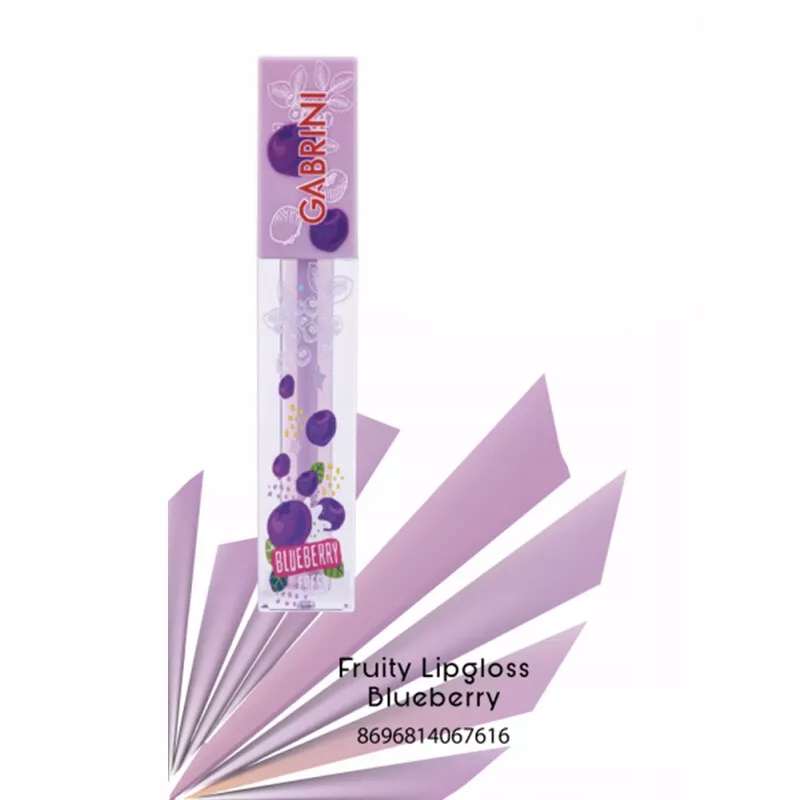 Gabrini - nawilżający owocowy błyszczyk do ust Blueberry Jagoda 4ml