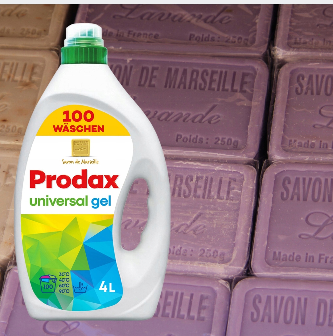 Prodax - niemiecki żel do prania z mydłem marsylskim uniwesalny 4l
