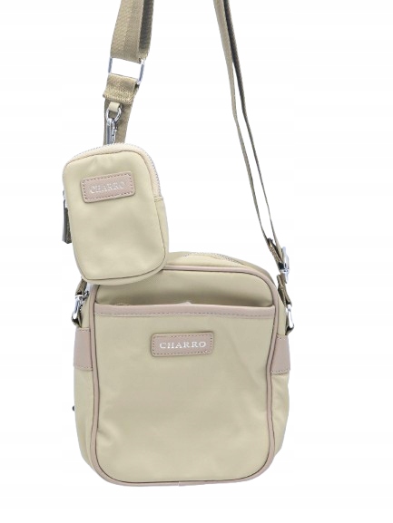 Charro - torebka listonoszka z portfelikiem PVC khaki CH8065-19