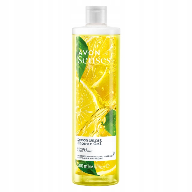 Avon - żel pod prysznic Lemon Burst cytryna i bazylia 500ml