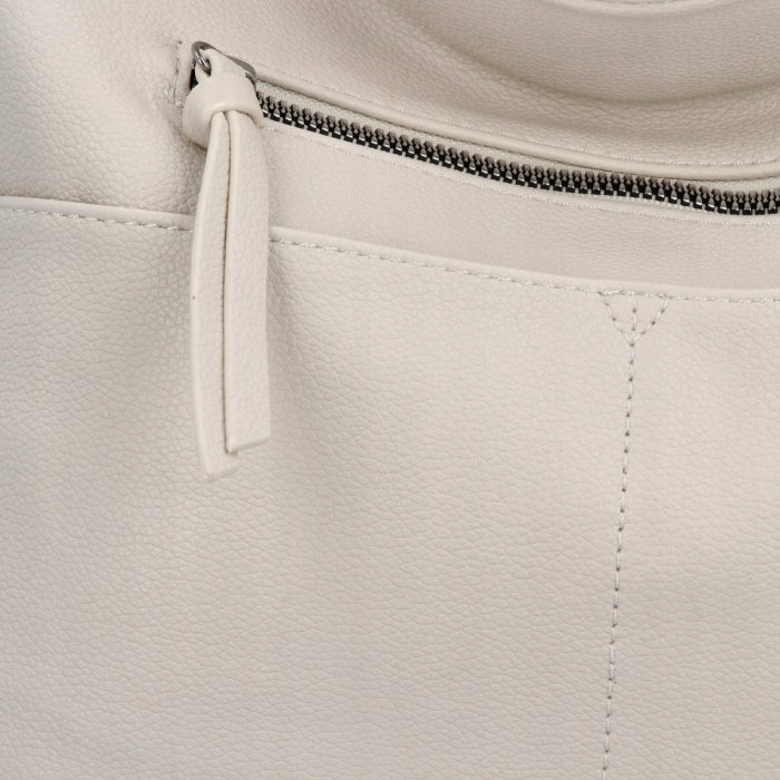 Herisson - torebka worek zamek skóra ekologiczna beżowy 1052L2086