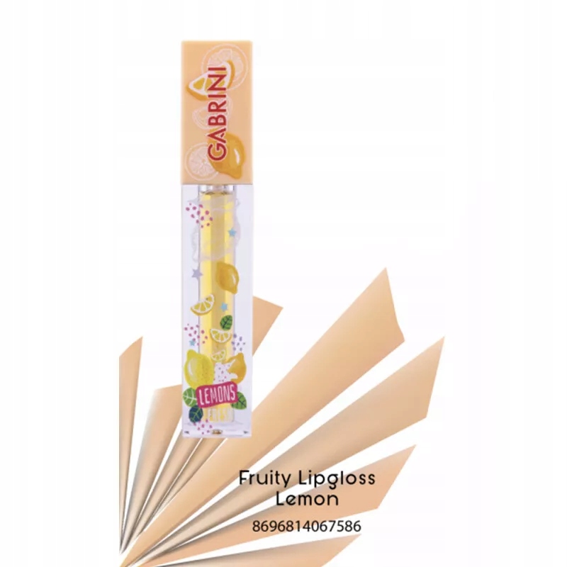 Gabrini - nawilżający owocowy błyszczyk do ust Lemons Cytryna 4ml