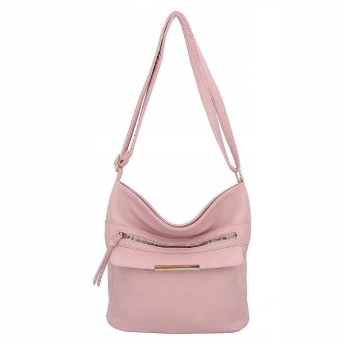 Herisson - torebka worek kieszonka na zamek pudrowy róż 1052L2092