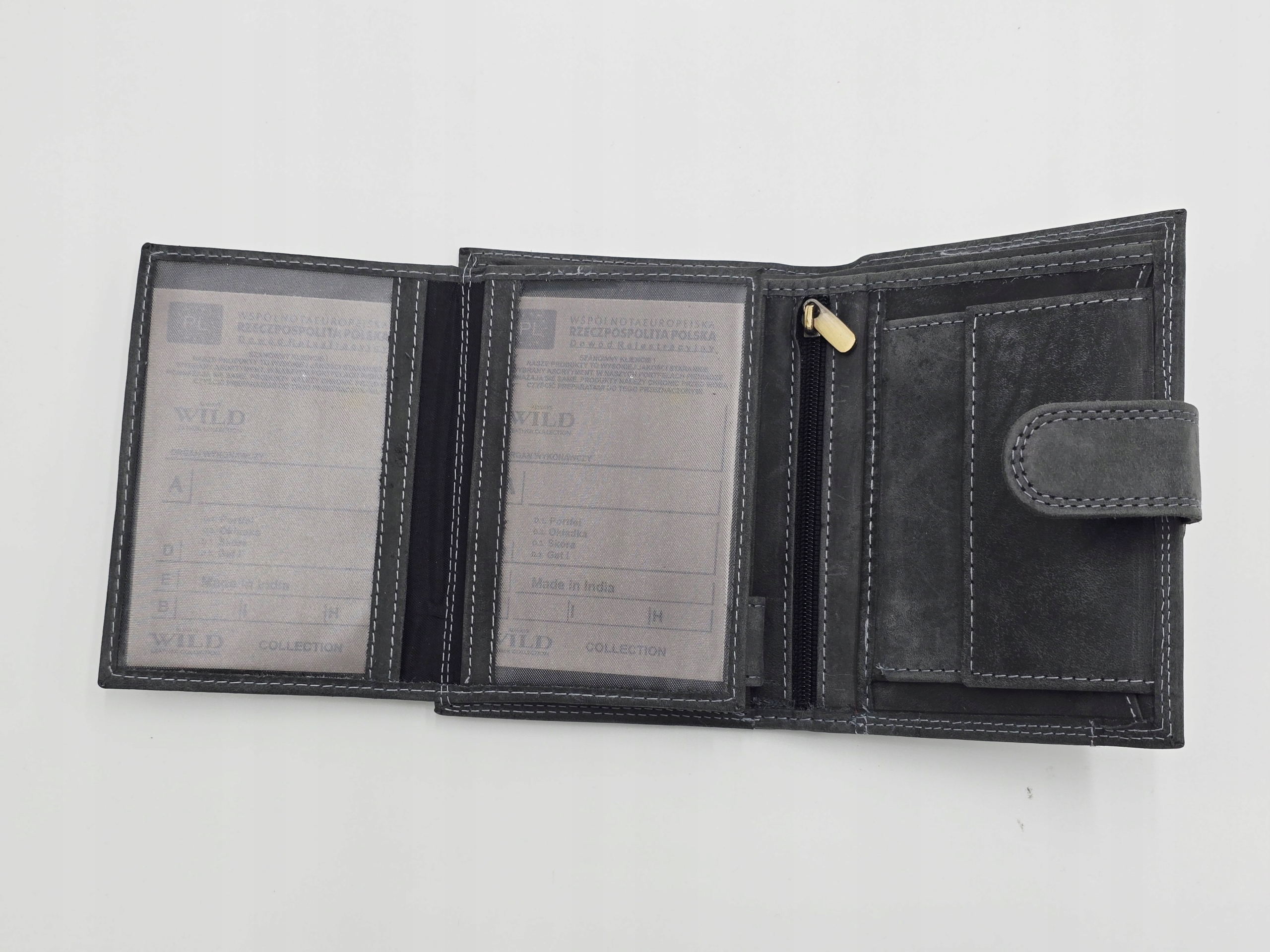 Always Wild elegancki portfel męski skóra naturalna N4L-CHM-NL / 1010 Black