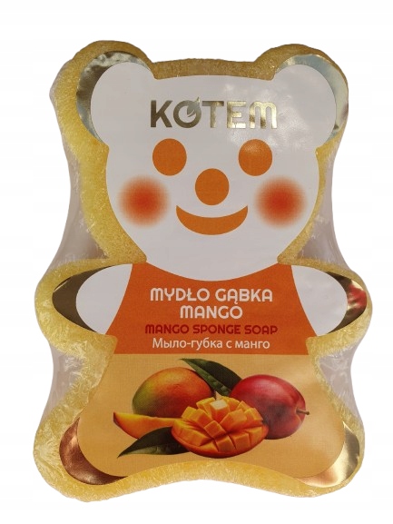 Kotem - mydełko gąbka do kąpieli Miś mango 130g
